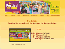 Tablet Screenshot of festivalderua.com